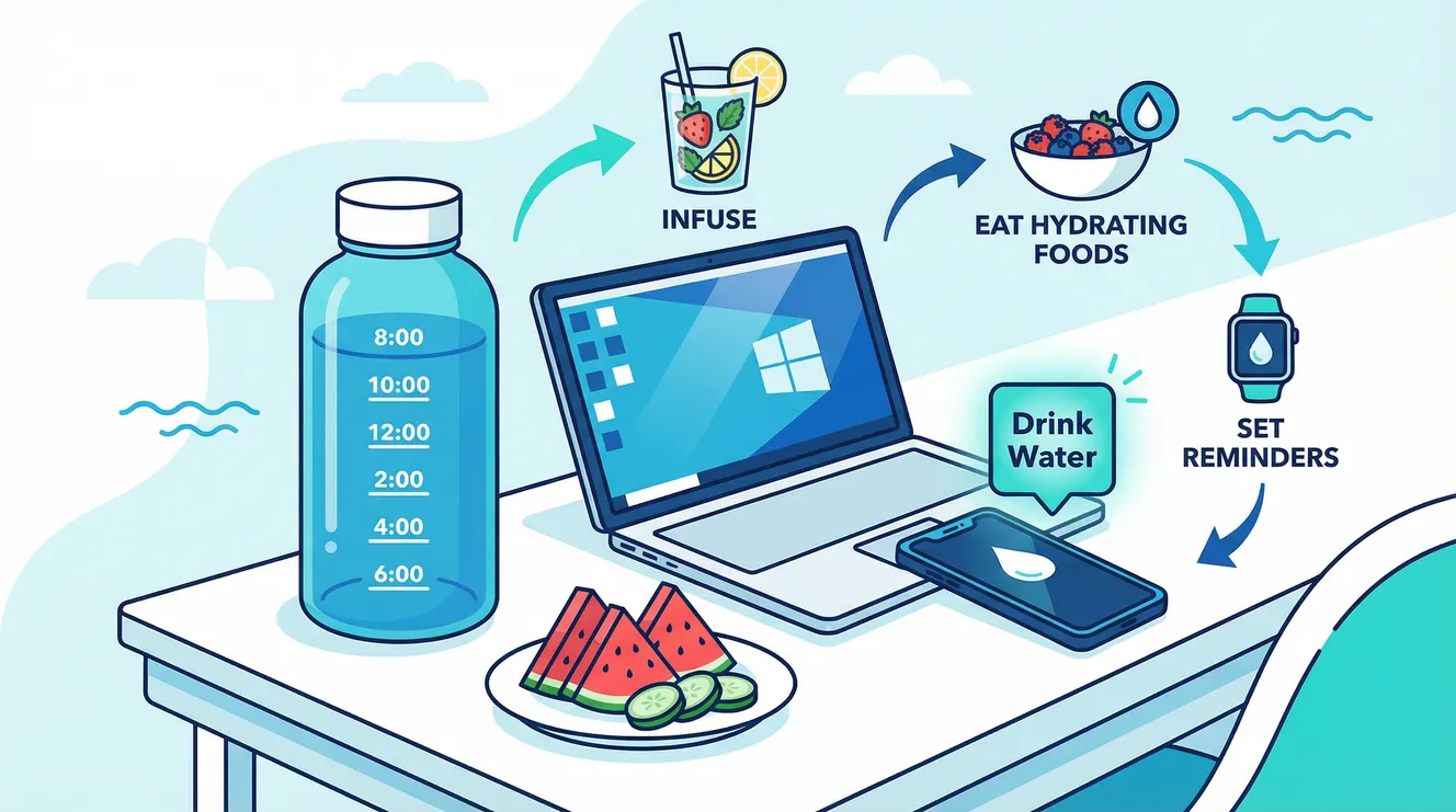 How to Stay Hydrated When You Forget to Drink Water