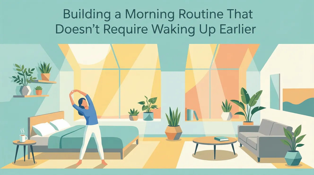 Building a Morning Routine That Doesn’t Require Waking Up Earlier