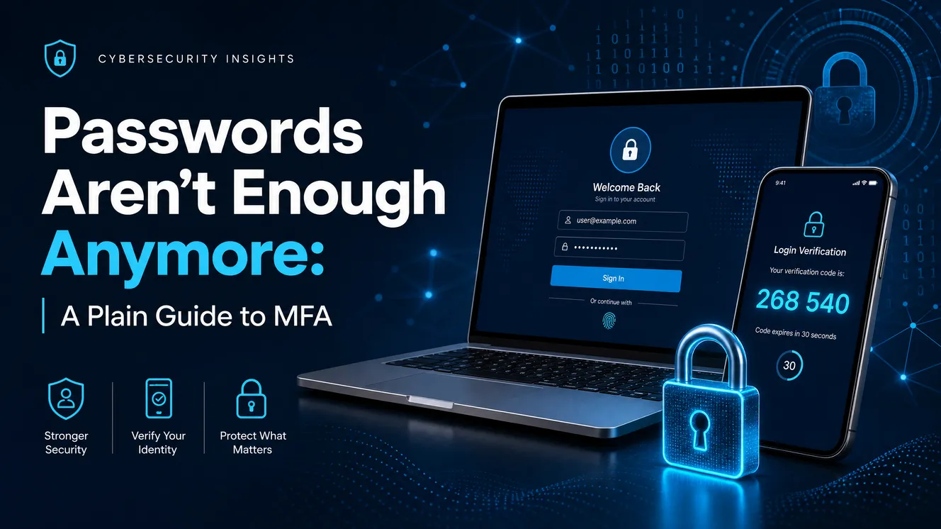 Passwords Aren’t Enough Anymore: A Plain Guide to MFA